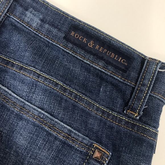 Rock & Republic Sadie Straight-Leg Denim Jeans Size 8 - Picture 7 of 11